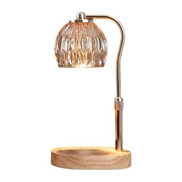 Imagem de XLWLLNJ Aquecedor de Velas de Mesa em Vidro com Altura Ajustável, Sem, para Derreter Velas. Luminária Elétrica Decorativa para Cabeceira. Ideal para Pre, Interruptor Do Temporizador, Tamanho real