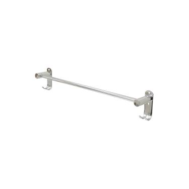 Imagem de Suporte para Toalha Reto, Aço Inox, 36cm x 8,5cm, Acabamento Elegante, Organizador de Banheiro