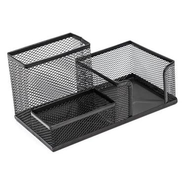 Imagem de Porta Caneta Mesa 3 Divisórias Escritório