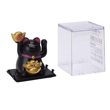 Imagem de RiToEasysports Ornamento de Gato da Sorte Com Braço Ondulante, Decoração de Boa Sorte Movida a Energia Solar para Painel de Carro de Janela de Mesa de Escritório Em Casa, Gato Acolhedor Com Braço de