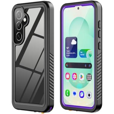 Imagem de ZWWADR Capa protetora de tela integrada à prova d'água para Samsung Galaxy S25 Ultra [corpo inteiro à prova de choque] [3 m militar à prova de choque] Capa de telefone subaquática à prova de poeira