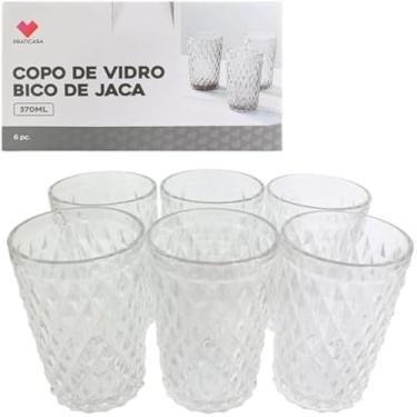 Imagem de Tacas de vidro para bebida, modelo bico de jaca, 370ml, elegantes