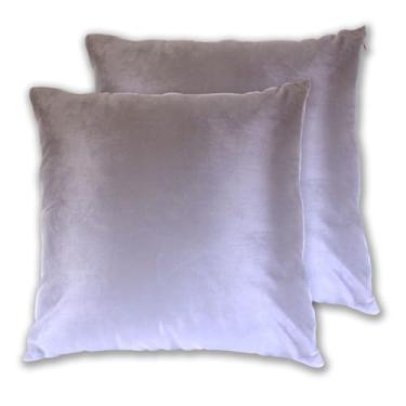 Imagem de Joitme Conjunto de 2 capas de almofada marrom lavanda azul degradê com 2 fronhas grandes para sala de estar ocidental, 50 x 50 cm, 2 peças