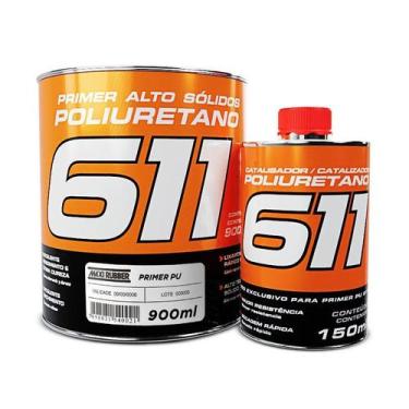 Imagem de Kit Primer PU Preto 611 HS 750ml + Endurecedor 150ml - MAXI RUBBER