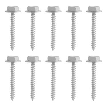 Imagem de eMagTech 10 peças de parafusos para carro A0059906912 compatíveis com Mercedes-Benz Smart 451 453 4,6 x 10 x 36,6 mm