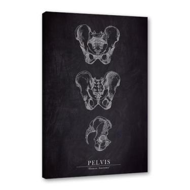 Imagem de Arte de anatomia humana, pintura em tela médica, vintage, esqueleto muscular, educação, pôster, impressão de imagem de parede, decoração de clínica hospitalar (SKU6,20.3x30.5 cm = (20 x 30 cm