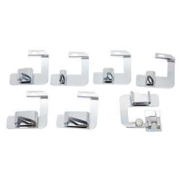 Imagem de Munefe rolou o calcador de bainha, conjunto de calcador de máquina de costura de bainha rolada, kit de pés de calcador de máquina de costura para kit de pé de bainha