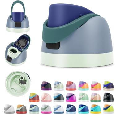 Imagem de BydGxy Tampas de substituição para garrafas de água Owala FreeSip 473 ml 680 g 947 g 1,134 g – acessório de tampa flip top à prova de vazamento, serve para tampa Owala, deslizante SmoothSip, sem BPA