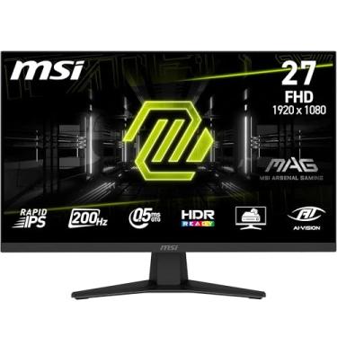 Imagem de MSI Monitor de jogos MAG 274F FHD 1920x1080 de 27 polegadas - IPS rápido, 200Hz, 0,5 ms, pronto para HDR, cuidados com os olhos, HDMI 2.0b, DP 1.2a, sem moldura, ajustável à inclinação, suporte VESA
