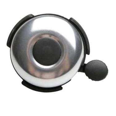 Imagem de Sino de bicicleta montanha estrada chifre som alarme para segurança ciclismo guiador anel crianças chamada anel aviso(Silver)