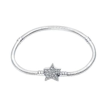 Imagem de Pulseira De Estrela De Floco De Neve Em Prata Esterlina 925 17-20CM Jo