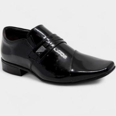 Imagem de Sapato Social Jota Pe Couro Air Fillipo Masculino - Preto - 38-Masculino