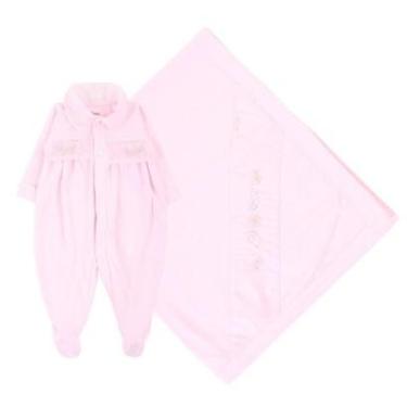 Imagem de Saída Maternidade Bordado Luxo Bebê Menina Paraiso 17766-Feminino