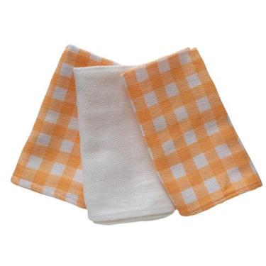 Imagem de Pano de Prato Cozinha Copa Colorido Premium 60x35 com Bainha Sortido -