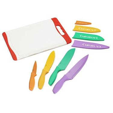 Imagem de Cuisinart C55CB-9PR Advantage Color Collection Conjunto de talheres e tábua de corte, multicolorido