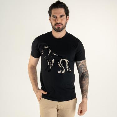 Imagem de Camiseta Acostamento Preta Shadow Suede-Masculino