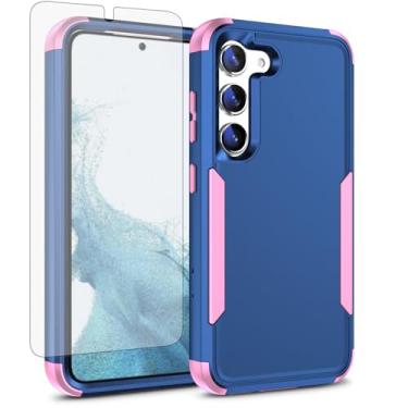 Imagem de Asuwish Capa de celular para Samsung Galaxy S23 Plus S23+ 5G capa de celular com protetor de tela e carregamento sem fio suporte rígido de três camadas Defender S23plus 23S + S 23 23+ SM-S916U 16.8 cm