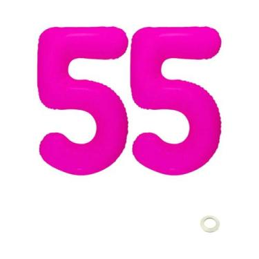 Imagem de Balão Digital Brilhante Vermelho Rosa Para Decoração De Festa De Anive