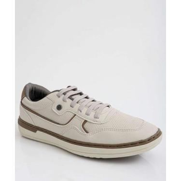 Imagem de Sapatênis Masculino Casual Recorte-89085 - STIR, 40, Bege