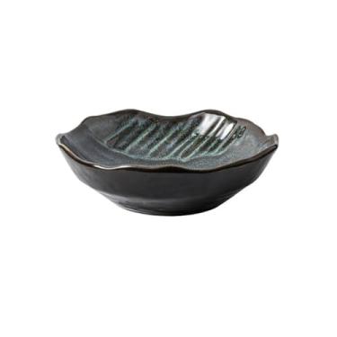 Imagem de x3anggyt5 Prato de molho de soja talheres personalizados hotel forma criativa tigela fria tigela salada retro cerâmica lanche prato molho tigelas (verde)