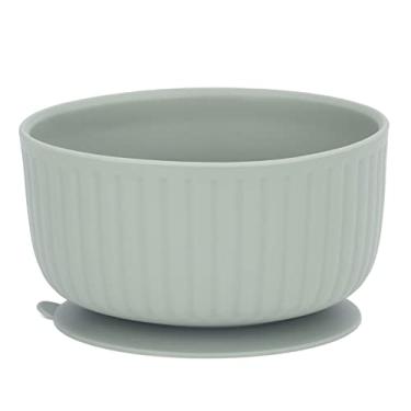 Imagem de Tigela para bebê com base de sucção Silicone anti-derramamento à prova de derramamento multifuncional sem bagunça para alimentos Sopa de frutas perfeita para bebês Crianças (Verde Escuro)