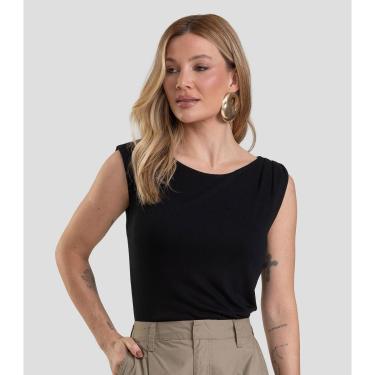 Imagem de Regata Feminina em Visco Tricot Dianna Preto-Feminino