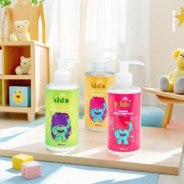 Imagem de Kit Shampoo, Condicionador e Creme de Pentear Kids Óleo de Coco e Avel