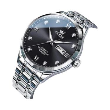 Imagem de Relógio Mecânico Automático De Luxo Masculino OLEVS 9946 Com Exibição 