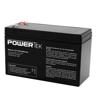 Imagem de Bateria P/ Nobreak 12V/7Ah En013 Preta Powertek