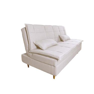 Imagem de Sofá Cama 3 Lugares 197cm Soho Suede Nude Herrero Decor Nude Areia