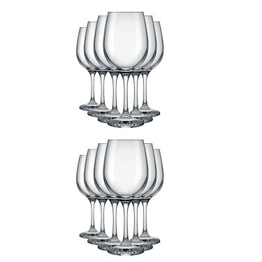 Imagem de Taças para Água e Vinho Barone 490ml 12 Unidades - Nadir 7056