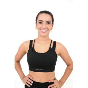 Imagem de Top Feminino Style Monttês Poliamida, Preto, M