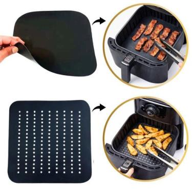 Imagem de 2 Folhas Teflon Airfryer 26Cm Não Gruda Fácil Limpeza - LOSAU