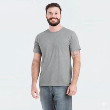 Imagem de Camiseta Masculina Maro Gola Careca Básica, Cinza claro, G