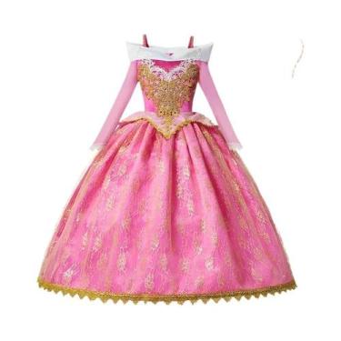 Imagem de Fantasia De Princesa Aurora Da Bela Adormecida Para Meninas, Vestido D