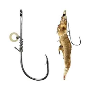 Imagem de Ganchos Para Camarão Vivo, Pacote Com 5-10 Ganchos Fixos Para Pesca - 