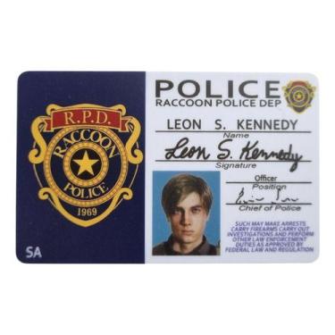 Imagem de Catão Id Resident Evil Leon S. Kennedy Cosplay Jogo - Tenda Medieval