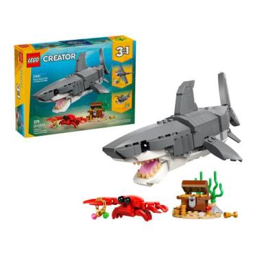 Imagem de LEGO Creator Tubarão com Baú de Tesouro 31381