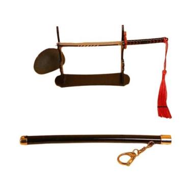 Imagem de Mini Katana De 8,6 Polegadas, Chaveiro, Figurinha De Samurai, Espada D