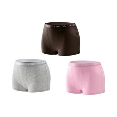 Imagem de Calcinhas Esportivas Sem Costura De Algodão Para Mulheres, 3 Peças, Co