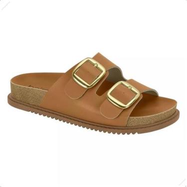 Imagem de Papete Sandalia Beira Rio  Feminina Flatform Fivela - ACTVITTA, Camel,