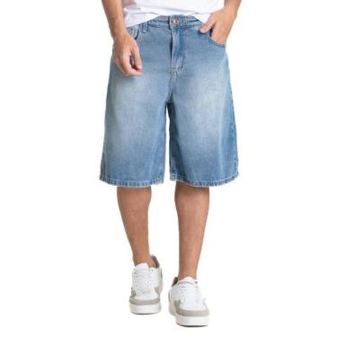 Imagem de Bermuda Jeans Sawary - 282433 - Azulbr 42, Azul, 42