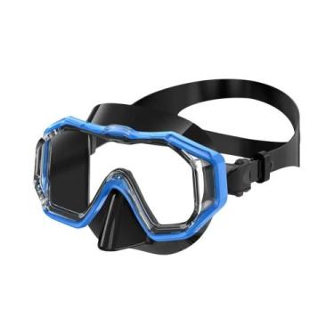 Imagem de Máscara De Snorkel Ajustável Para Crianças Com 3 Janelas, Visão Ampla 