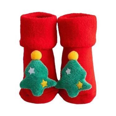 Imagem de Meias de Natal para Crianças - Algodão, Engrossadas e com Estampa Dive