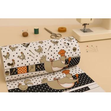 Imagem de Tecido Oxford Medida 5,00 Metros Estampado Natal Limão Siciliano Cupca