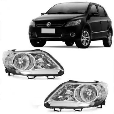 Imagem de Par farol gol voyage saveiro g5 2009 2010 2011 12 foco duplo - BBS ZEE