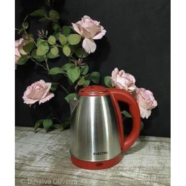 Imagem de Chaleira eletrica preto - Variada, Vermelho, 110V