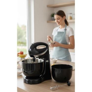 Imagem de 2x Batedeira Portátil 500W 2 Tigelas 3.1L+4L Velocidades - Congratulat