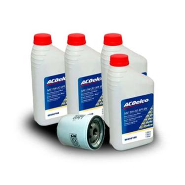Imagem de Kit Troca De Oleo 5w-30 Semisintetico Filtro Onix prisma agile astra c