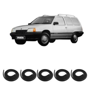 Imagem de Kit Borracha Vedação Das 4 Portas + Borracha Do Porta Malas Ipanema 19
